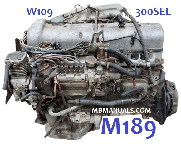 Mercedes W109 300SEL M189 Engine