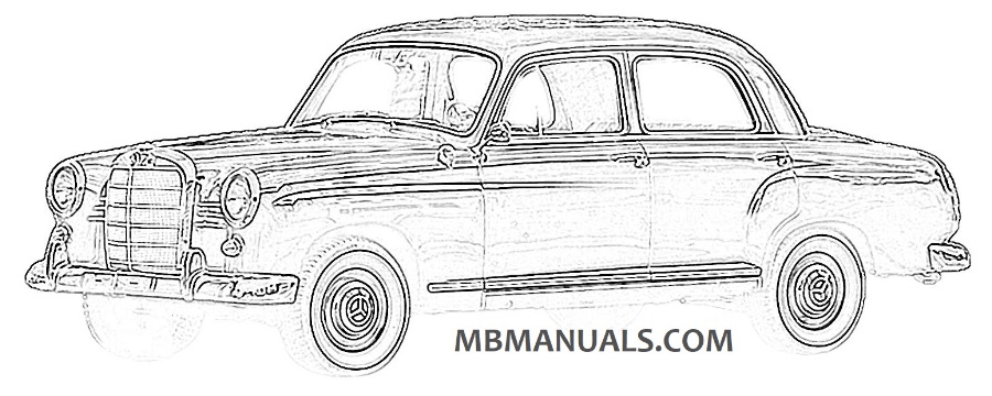 Mercedes W121 Sedan Sketch